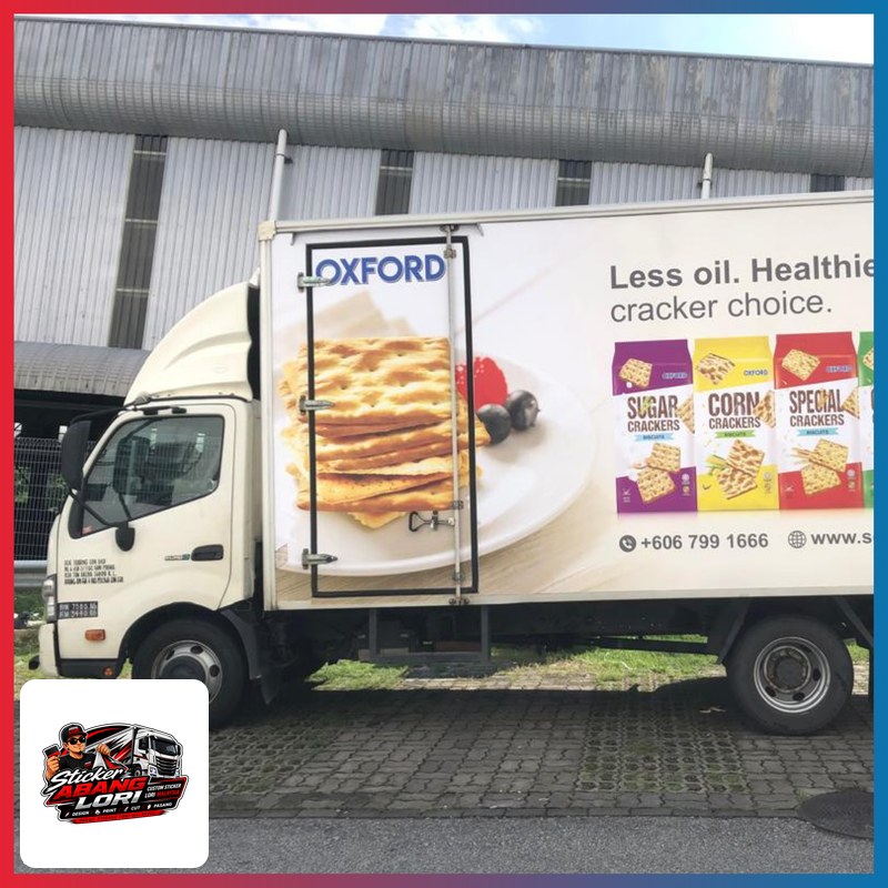 Food cart wrap branding bold