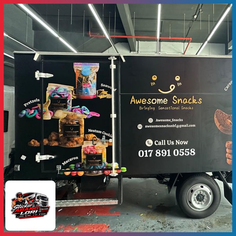 Food cart wrap branding F&B custom